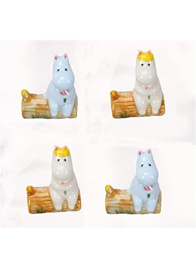Hippo chopsticks holder in Japanese grocery cartoon animal series for household decorations  - Image 1