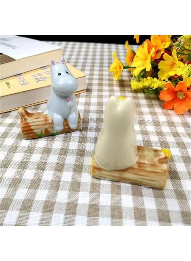 Hippo chopsticks holder in Japanese grocery cartoon animal series for household decorations  - Image 2