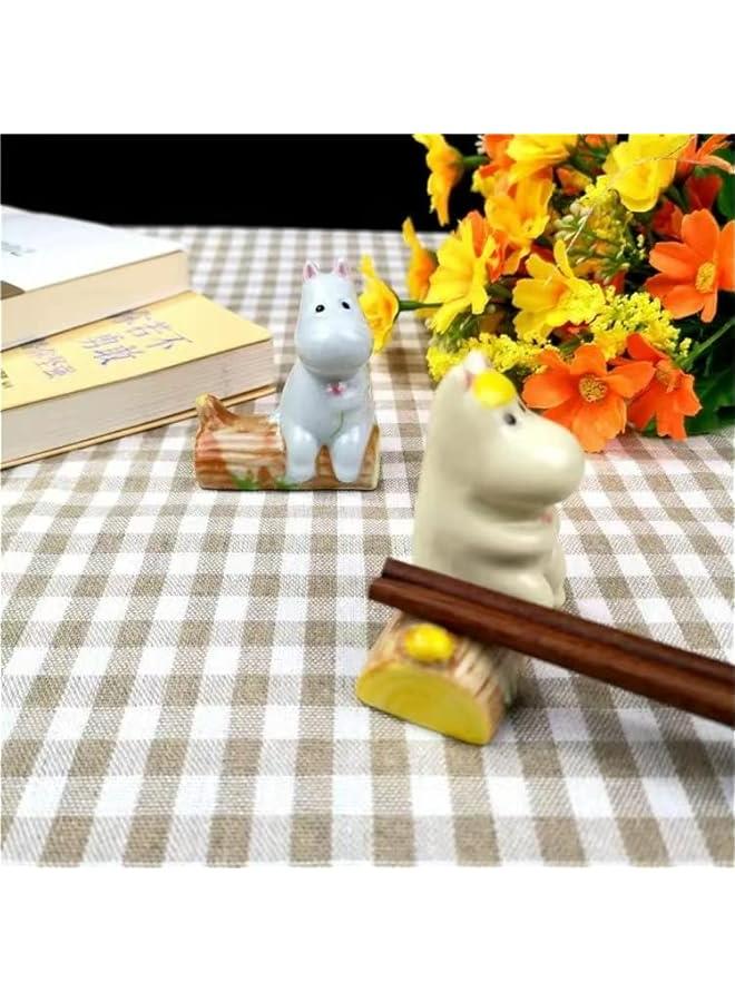 Hippo chopsticks holder in Japanese grocery cartoon animal series for household decorations  - Image 5