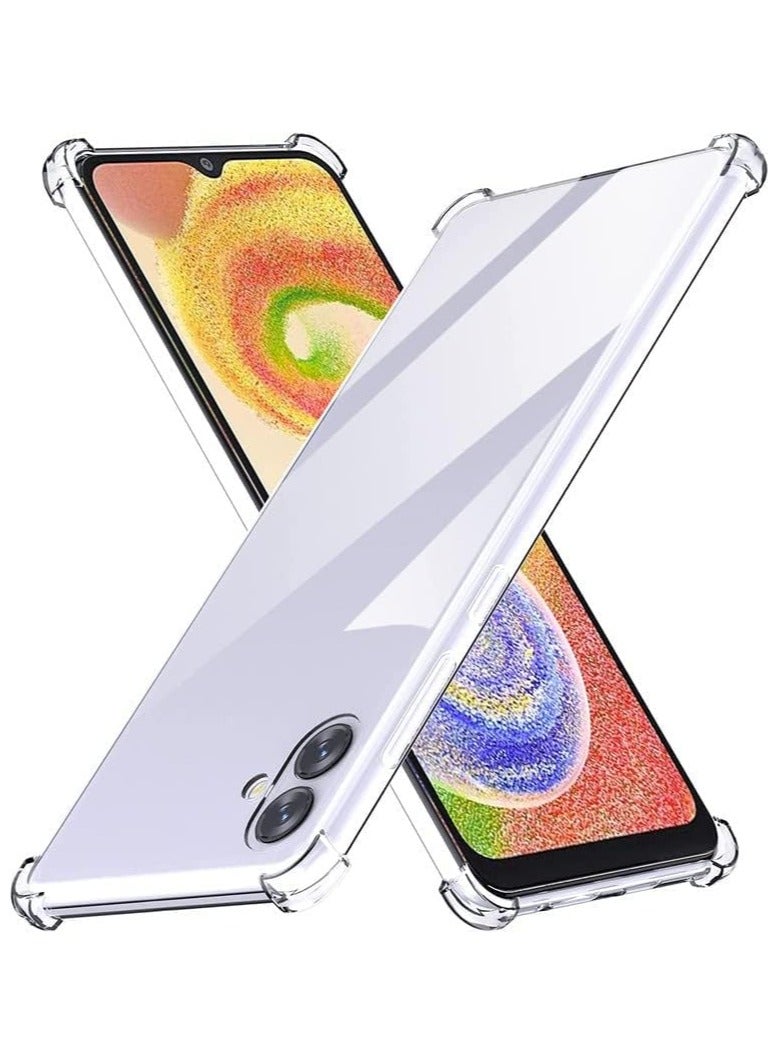 Samsung Galaxy A04 / Samsung Galaxy M13 5G Clear Transparent Case Soft Flexible Silicone Back Cover Shockproof Case with Reinforced Bumper Corner for Samsung Galaxy A04 / M13 5G Clear - Image 3