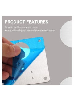 Generic 2 Packs Cabinet Hinge Repair Plate Kit, Hinge Repair for Cabinet Door, Hinge Repair Brackets, Fix The Hinged Stainless Steel Door Panels  - Image 3