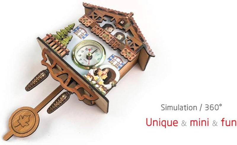 كلاراكو ساعة حائط على شكل طائر الوقواق، ساعة يد، ديكور للأطفال، ساعة منزلية D - Image 1