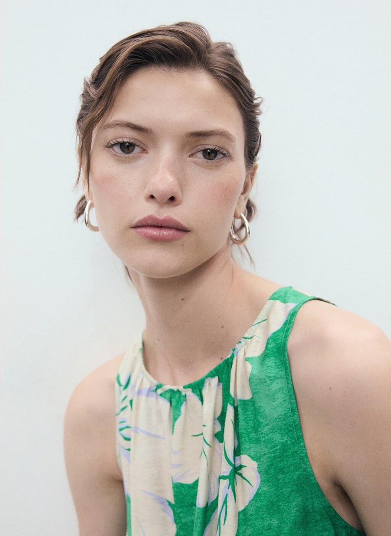 MANGO Belt Printed Jumpsuit  - Image 3