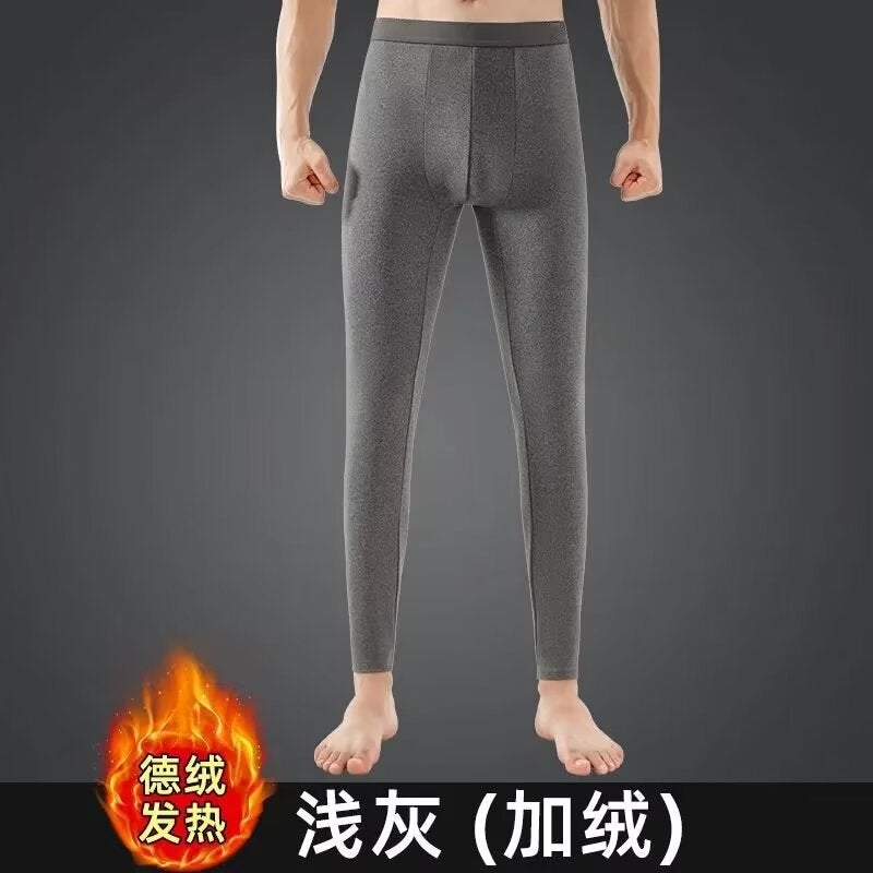 Men'S Long Johns Fleece-Lined 2024 Velvet Thermal Underwear Base Warm Thick Slim Inside Wear Cold - Image 4