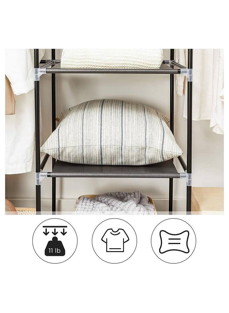 Roman Gifts Premium Fabric Wardrobe with Shelves & Hanging Rods – Elegant Storage Organizer for Clothes & Accessories - Image 3