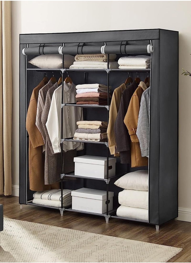 Roman Gifts Premium Fabric Wardrobe Organizer Portable Wardrobe Closet Clothes Organizer  - Image 1