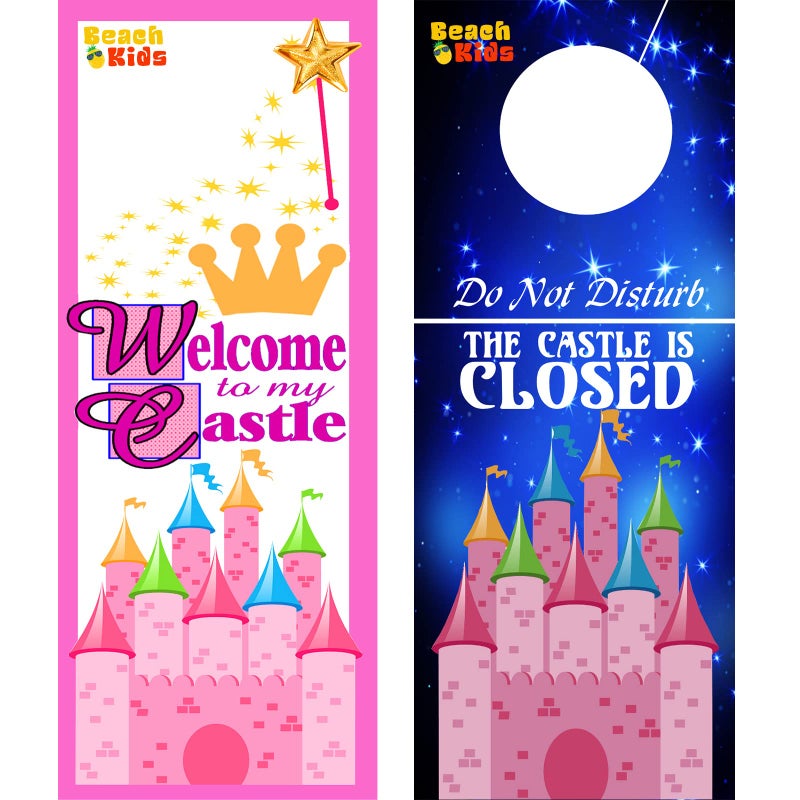 Disney Princess 5-Piece Dinnerware Set for Kids, Toddlers - Plastic Plate, Bowl, Cup with Cinderella Stickers and Castle Door Hanger - Image 3