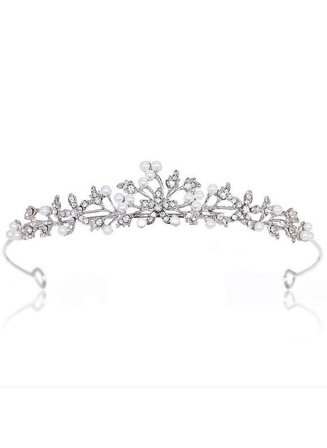 CROWNFAN Rhinestone Crystal Tiaras And Crowns Headband For Women Birthday Pageant Wedding Prom Princess Crown (A006)  - Image 1