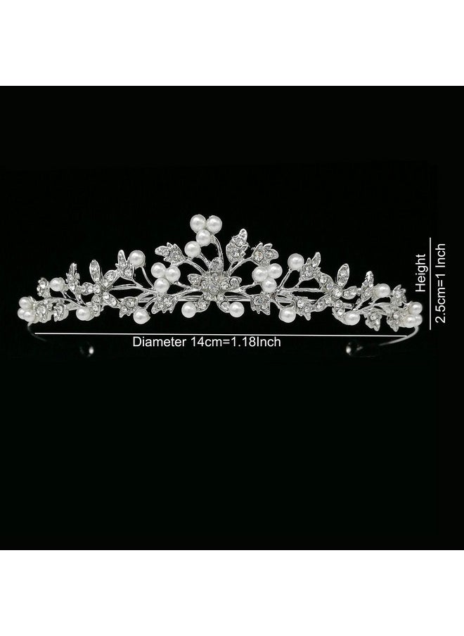 CROWNFAN Rhinestone Crystal Tiaras And Crowns Headband For Women Birthday Pageant Wedding Prom Princess Crown (A006)  - Image 5