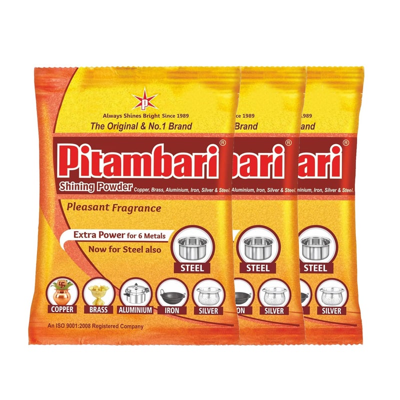 Pitambari Shining Powder 200g Pack of 3
