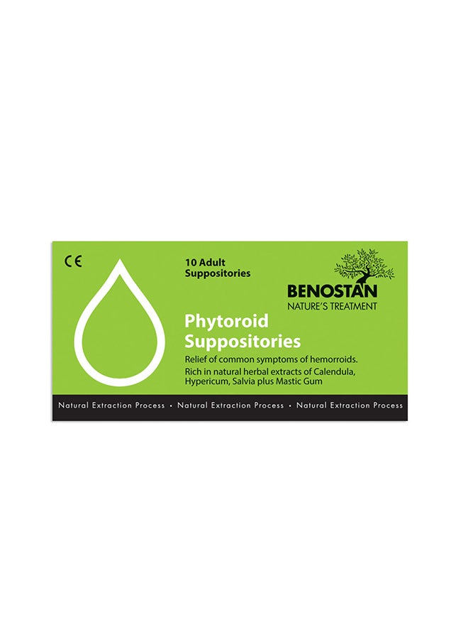 BENOSTAN Phytoroid Suppository Adult 10'S 