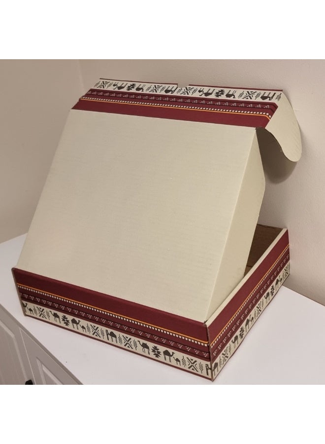 Corrugated Shipping Boxes 37x28.8x9.7 CM Pack of 20, Cardboard Mailer Boxes for Small Business, Easy Fold Kraft Packaging Boxes, No Tape Required, Shipping Packaging for E-Commerce, Gifts, Crafts and Storage(heritage) - Image 2