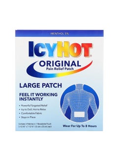 Icy Hot Original Pain Relief Patch Large 5 Patches  - Image 1