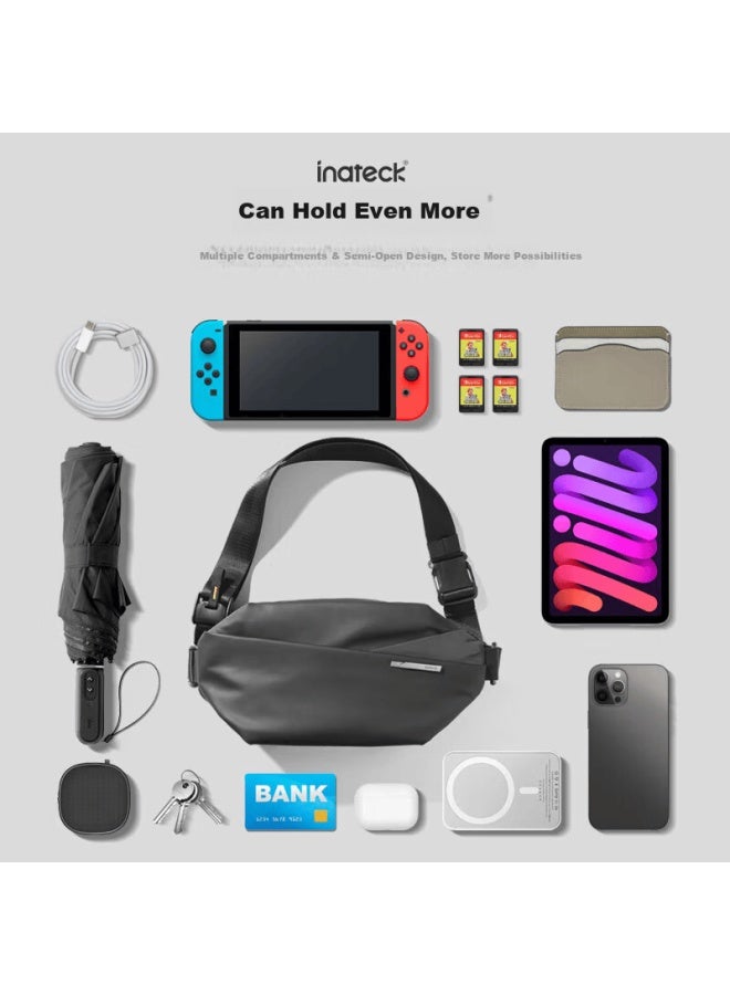 Inateck Large Capacity Crossbody Shoulder Chest Waist Bag Casual Sports Phone Storage Bag Flagship Edition | Evening Blue | Gift Box - Image 3