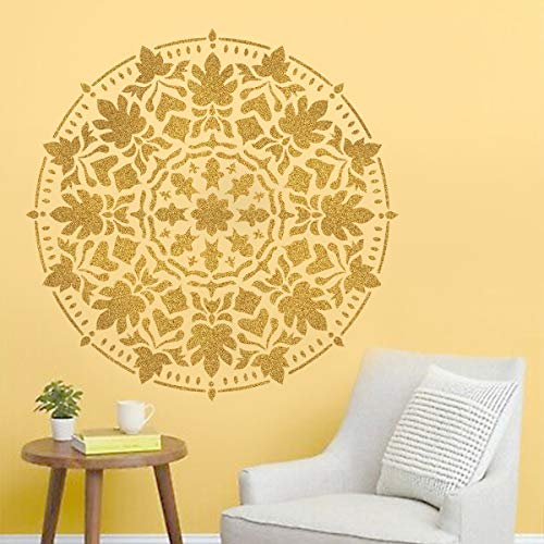 DECORZE Design in Mandala Design Wall Painting Stencils Wall Design Stencils Living Room - Image 1