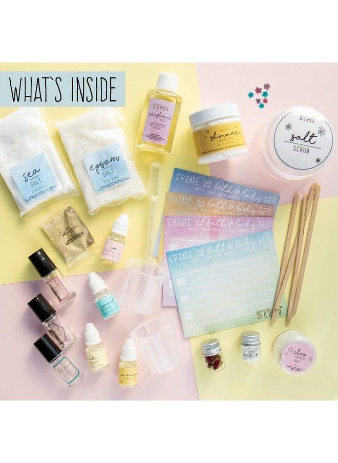 STMT - Diy Signature Spa Set Kids Spa Kit For Girls Girls Spa Kit Kids Spa Kit For Girl Lotion For Kids Spa Day Kit For Girls Lotion Making Kit Spa Salon Activity Kit Ages 8+ - Image 1