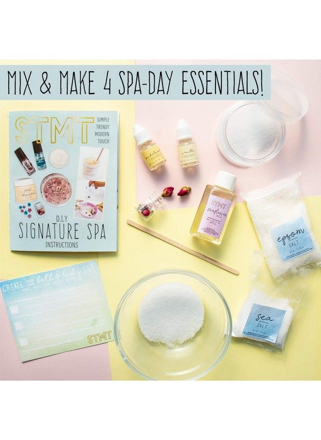 STMT - Diy Signature Spa Set Kids Spa Kit For Girls Girls Spa Kit Kids Spa Kit For Girl Lotion For Kids Spa Day Kit For Girls Lotion Making Kit Spa Salon Activity Kit Ages 8+ - Image 1