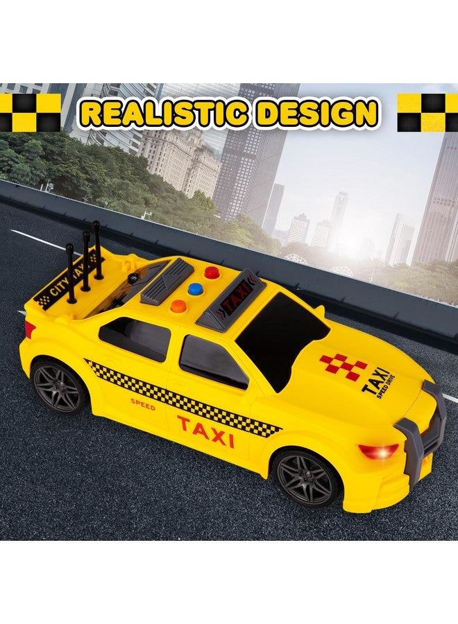 ArtCreativity لعبة سيارة الأجرة الصفراء من آرت كرييتيفيتي - 9 إنش - سيارة أجرة للأطفال مع أضواء أمامية - تصميم رياضي نموذج سيارة أجرة مدينة نيويورك مع مؤثرات صوتية واقعية للأولاد والبنات - سيارات ألعاب رائعة للأولاد 3+ - Image 4