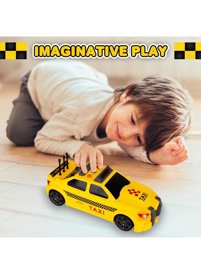 ArtCreativity لعبة سيارة الأجرة الصفراء من آرت كرييتيفيتي - 9 إنش - سيارة أجرة للأطفال مع أضواء أمامية - تصميم رياضي نموذج سيارة أجرة مدينة نيويورك مع مؤثرات صوتية واقعية للأولاد والبنات - سيارات ألعاب رائعة للأولاد 3+ - Image 5