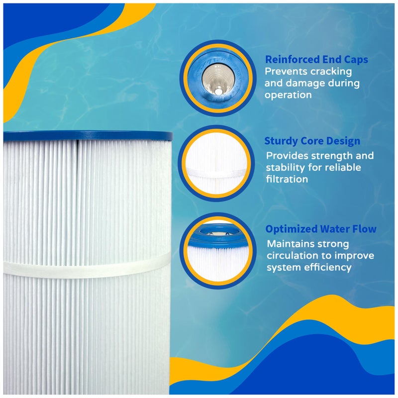 Blue Wave NCC100 Replacement Pool Filter Cartridge â€“ 90 Sq. Ft. High-Performance Above-Ground Cartridge Pool Filters â€“ Compatible with Most Standard Pool Cartridge Filter Systems - Image 4