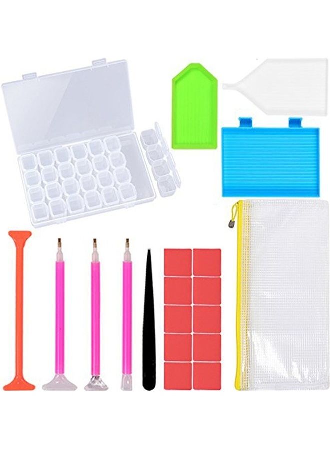 NIBEMINENT DIY Diamond Painting Tool Set Multicolour - Image 1