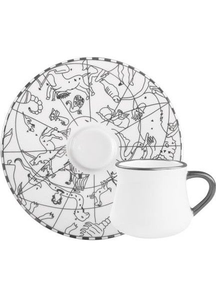 PEROTTI Orbit Platinum Single Turkish Coffee Cup 