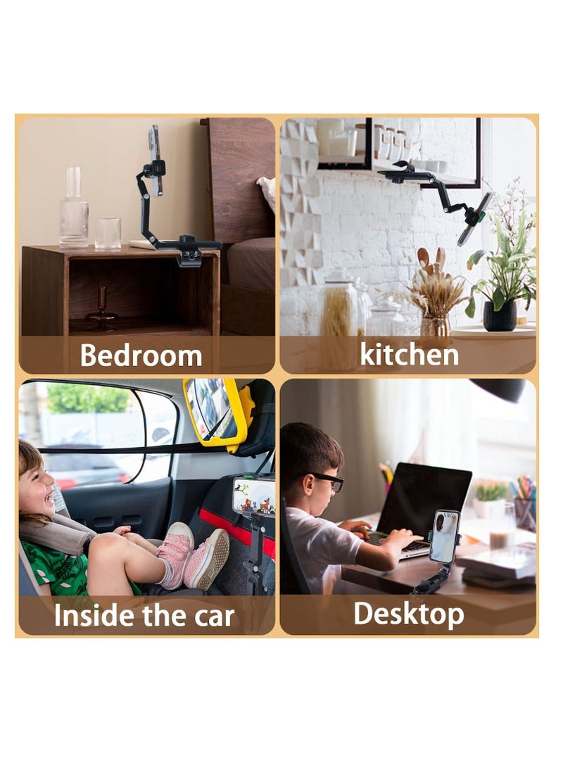 Green Cell Phone Holder for Car，Mount Clip for Car Cellphone，360° Rearview Phone Holder for Car Sun Visor，Perfectly for iPhone pro, 13/12pro,XR,XS,Pro,Samsumg,Andriod, Car Accessories - Image 4