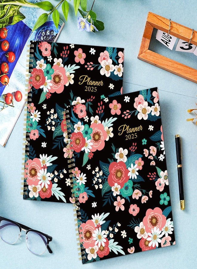 Tersus 2025 Planner - Planner 2025 Weekly and Monthly, JAN 2025 - DEC 2025, 8.5" x 11" Large Planner 2025 Spiral Bound with 12 Monthly Tabs, Inner Pocket - Image 2