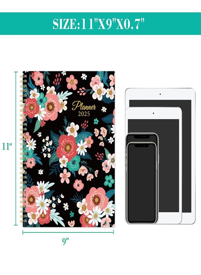 Tersus 2025 Planner - Planner 2025 Weekly and Monthly, JAN 2025 - DEC 2025, 8.5" x 11" Large Planner 2025 Spiral Bound with 12 Monthly Tabs, Inner Pocket - Image 3