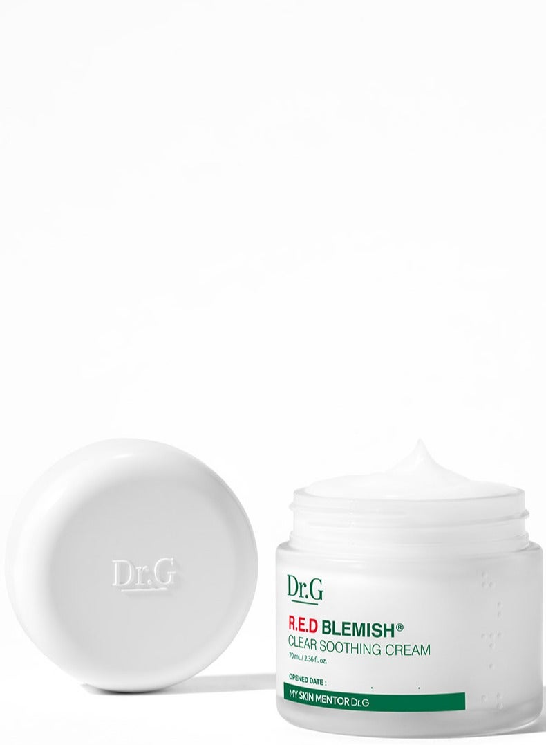 Dr. G كريم Dr.G NEW RED Blemish Clear المهدئ (70 مل 2.36 أونصة) كريم Gowoonsesang لمستحضرات التجميل والترطيب والتعافي - Image 3