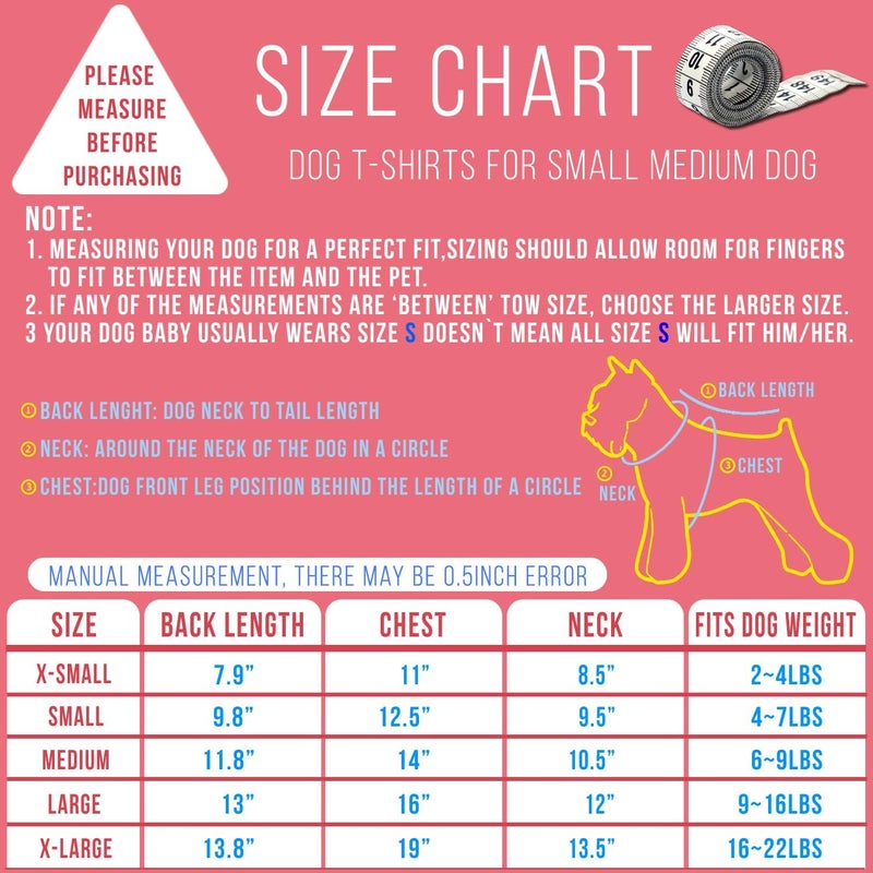 KingMas Globally trusted affordable quality 4 Pack Dog Shirts Pet Puppy T-Shirt Clothes Outfit Apparel Coats Tops Transit damage prevent build - Image 2