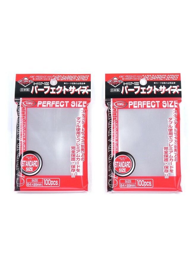 KMC 100 Pochettes Card Barrier Perfect Size Soft Sleeves 2 Pack Value Set !  - Image 2