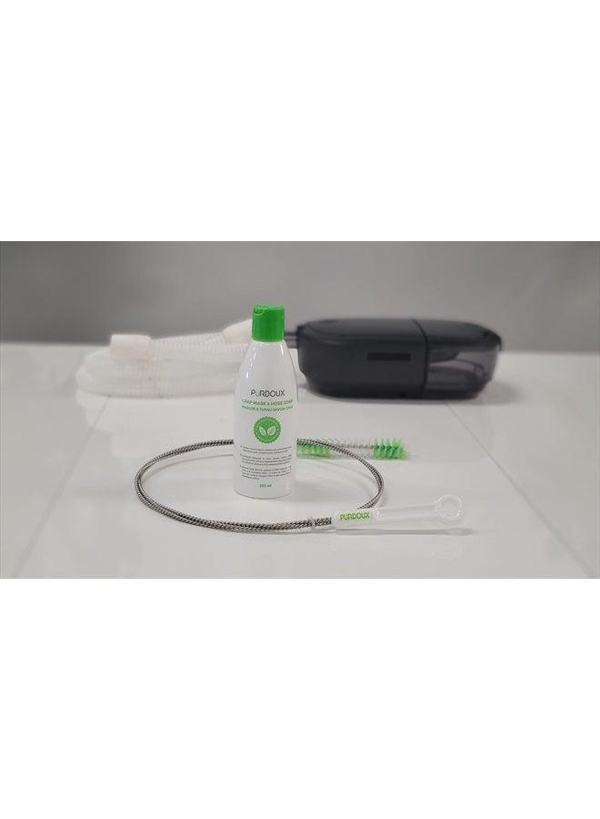 PURDOUX CPAP Cleaning Soap for Hose and Mask (3 Bottle 250mL/8.04 oz pack) (Green Tea and Mint) - Image 3