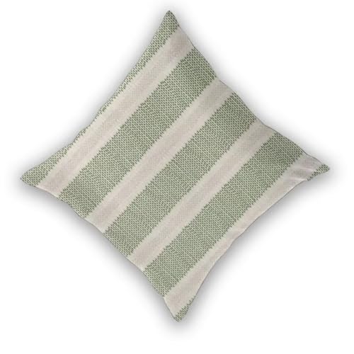 Sunshineyan Sage Green Polka Dot Pillow Covers 18 x 18 Inch Set of 2 Boho Striped Decorative Outdoor Throw Pillow Covers Linen Modern Geometry Cushion Cases for Home Sofa Couch Living Room Decor - Image 3