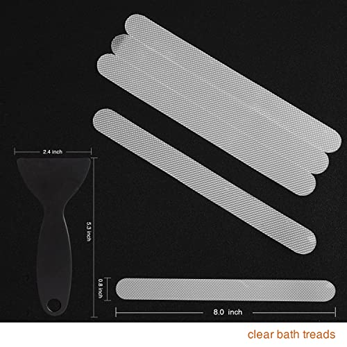 Secopad 36PCS Non Slip Bathtub Stickers, Shower Floor Non Slip Grip Stickers with Premium Scraper - Image 3