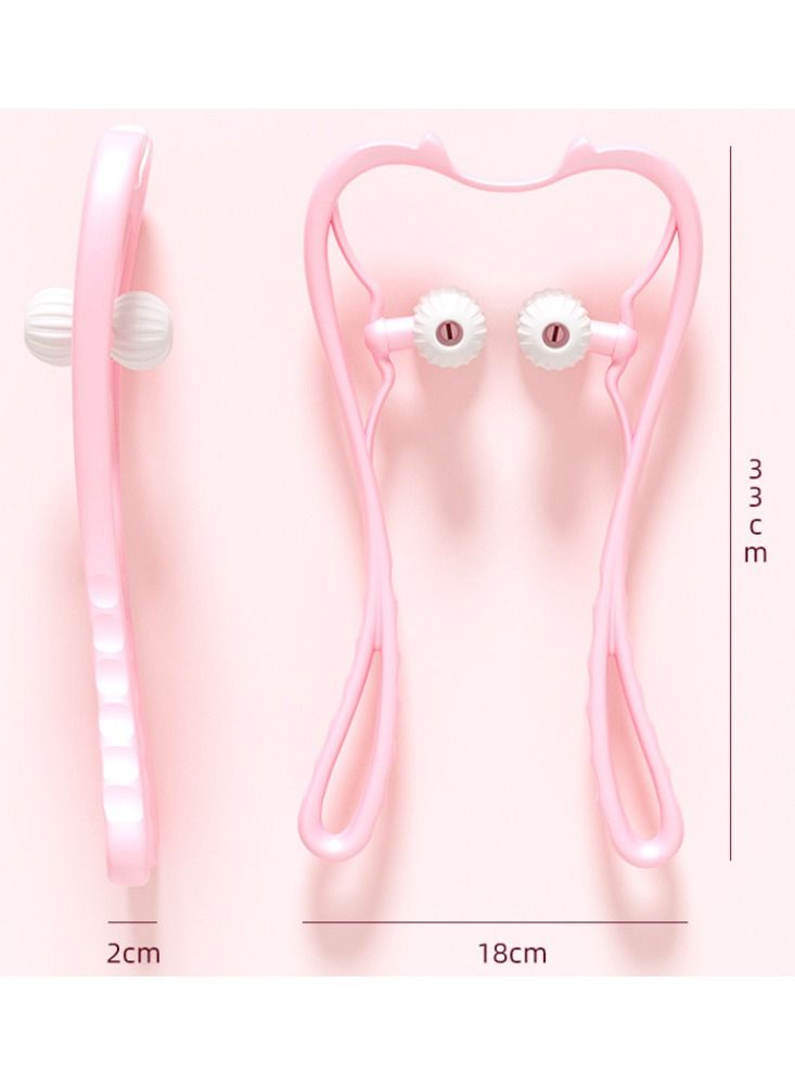 DubaiGallery Dual Trigger Therapy Neck Shoulder Massager Self Massage Tool Relieve Hand Pressure Deep Massage - Image 4