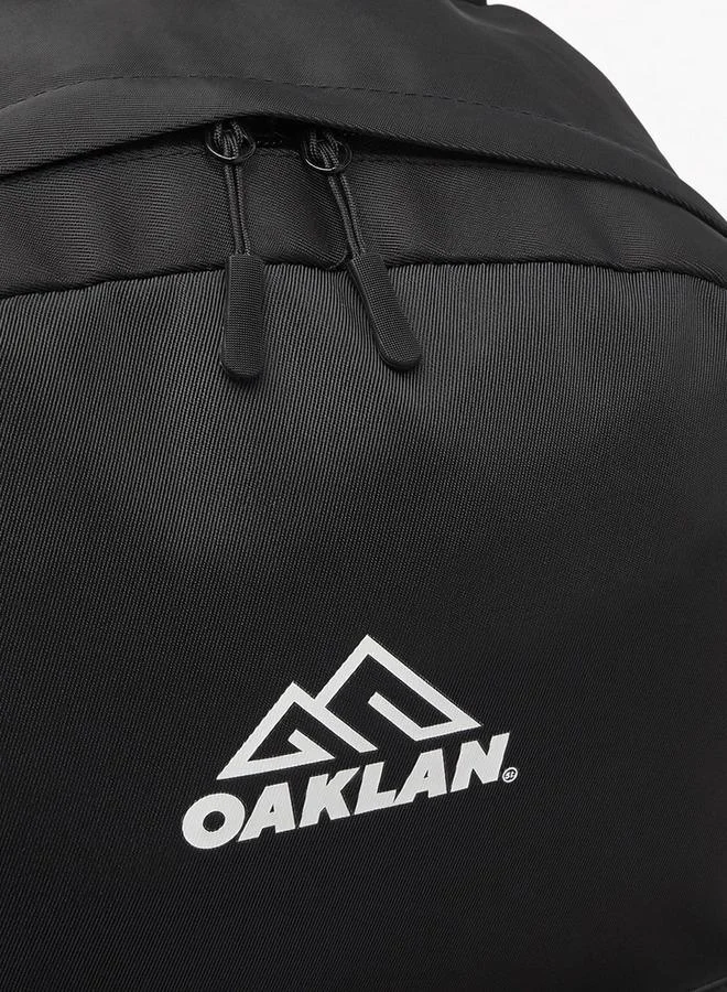 Oaklan By Shoexpress Logo Print Backpack For Kids 13+ Years With Front Pocket