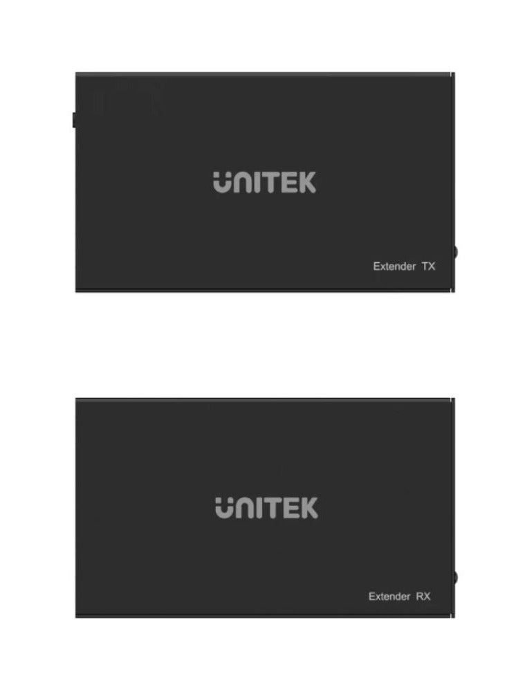 UNITEK محول HDMI من UNITEK عبر الإيثرنت 60 متر - نقل 4K واضح كريستالي للاستخدام المنزلي والمكتبي - Image 4