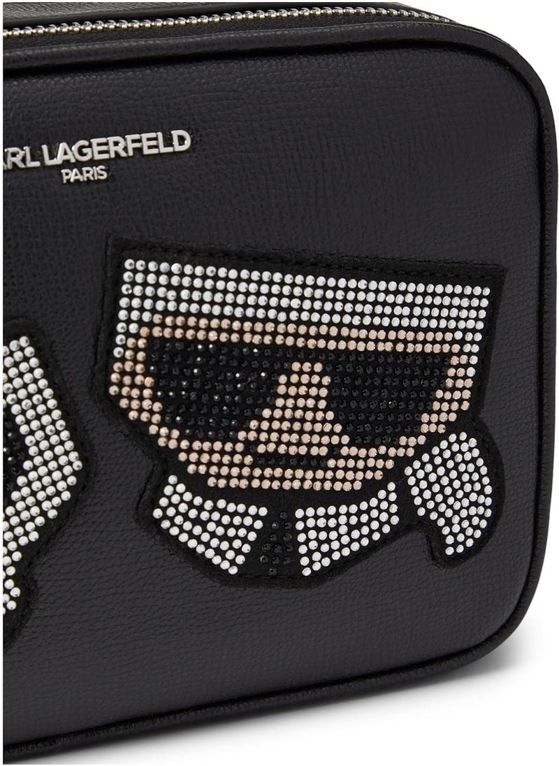Karl Lagerfeld Paris Karl Lagerfeld Maybelle Double Zip Charm Crossbody  - Image 2