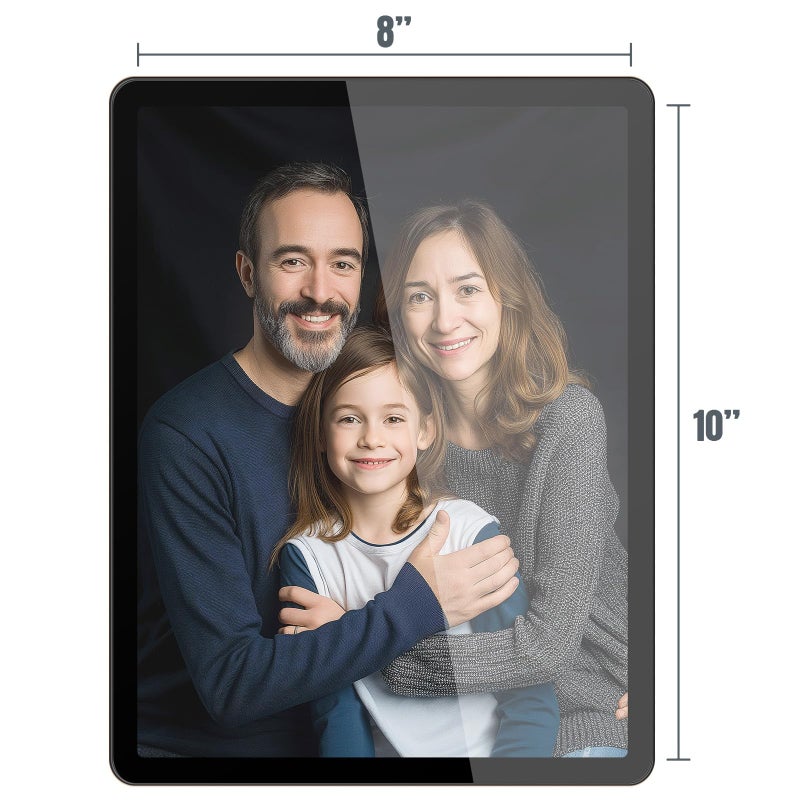 Bluesun Picture Frames 8x10 Black for Wall Hanging or Tabletop - 8 by10 Glass Frame Great for Vertical and Horizontal  Birthday Gifts for Men Boyfriend Dad Boss Loved Ones (8x10  Black) - Image 3