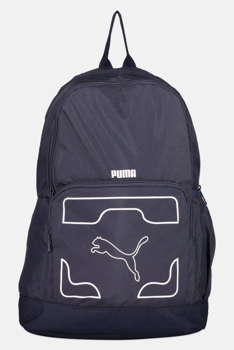 PUMA حقيبة ظهر للرجال بشعار العلامة التجارية، كحلي - Image 1