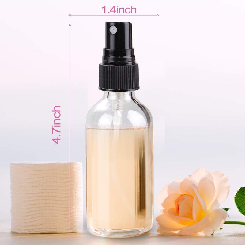 Wedama Spray Bottle  2 Oz Fine Mist Glass Spray Bottle  Little Refillable Liquid Containers For Watering Flowers Cleaning (16 Pack  Clear) - Image 2