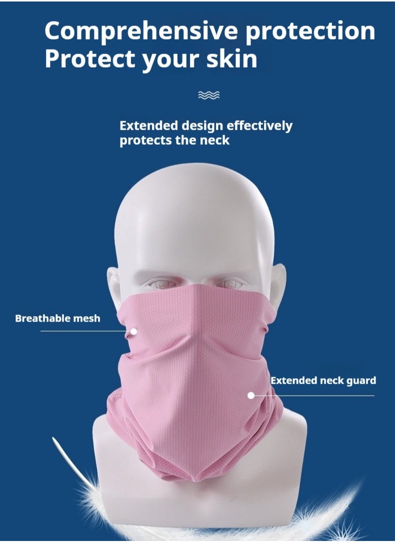 4 Piece Summer Magic Headscarf Outdoor Sunblocking Neck Gaiter Set Unisex Multifunctional Ice silk Quick dry Breathable Ideal for Motorcycle Riding