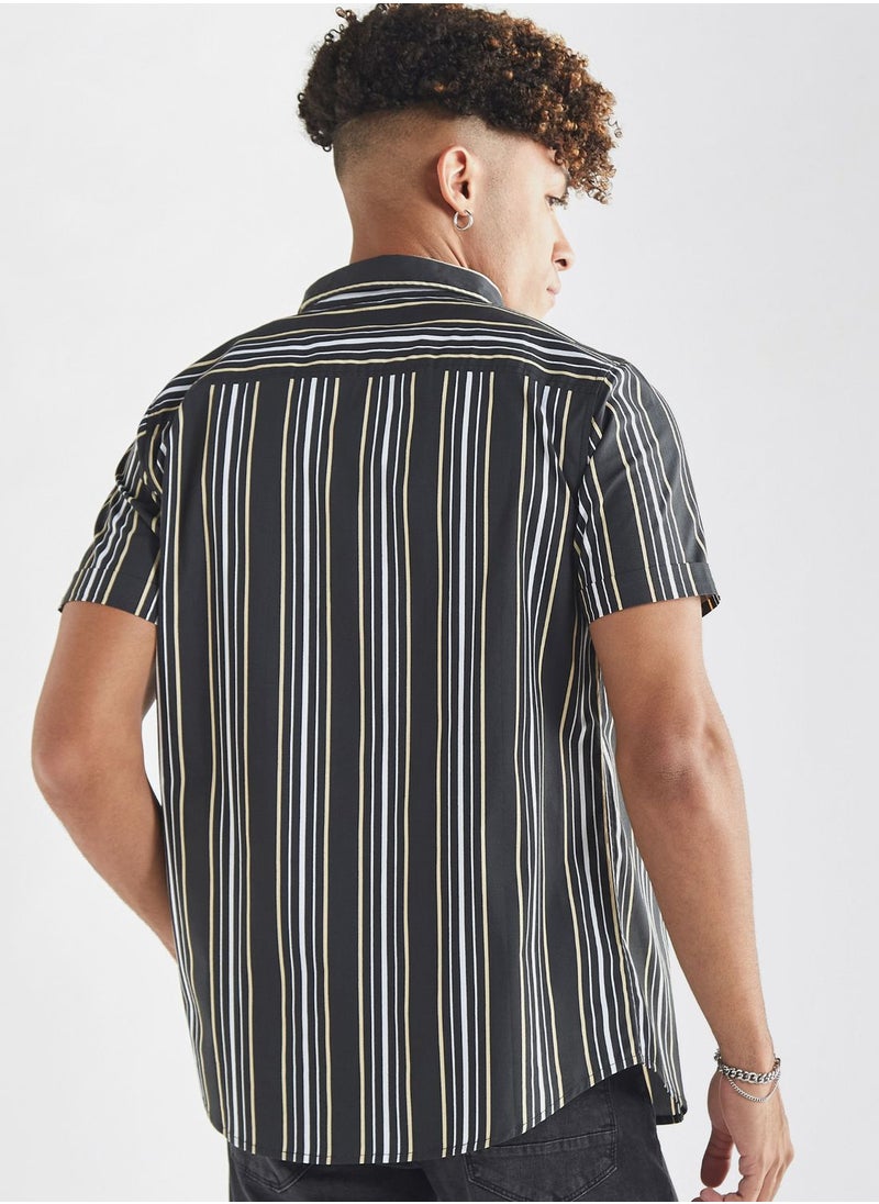FAV Striped  Regular
  Fit Shirts  - Image 2