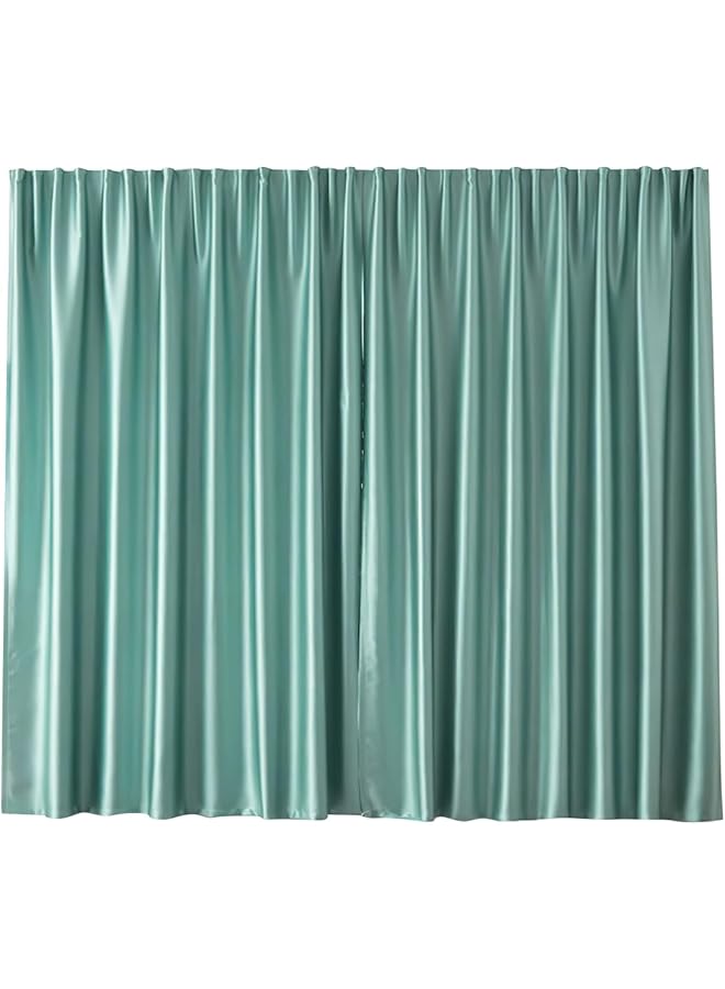 إيروريكس ستائر تعتيم عالية الجودة بدون قضبان وستائر معزولة حرارياً لغرفة النوم وغرفة المعيشة، لوحة واحدة، أخضر، عرض 150 × ارتفاع 200 سم - Image 1