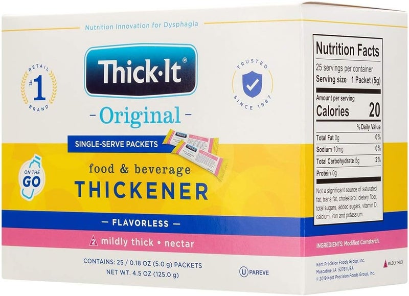 Thick-It Original Food & Beverage Thickener - Mildly Thick Single-Serve Packets for Dysphagia, 200 Pack - Image 2