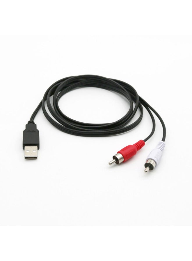 Neutral Usb To Three Lotus Av Cable Usb To 3rca Audio And Video Cable Audio And Video Cable Usb2.0 To 2rca Extension Cable - Image 3