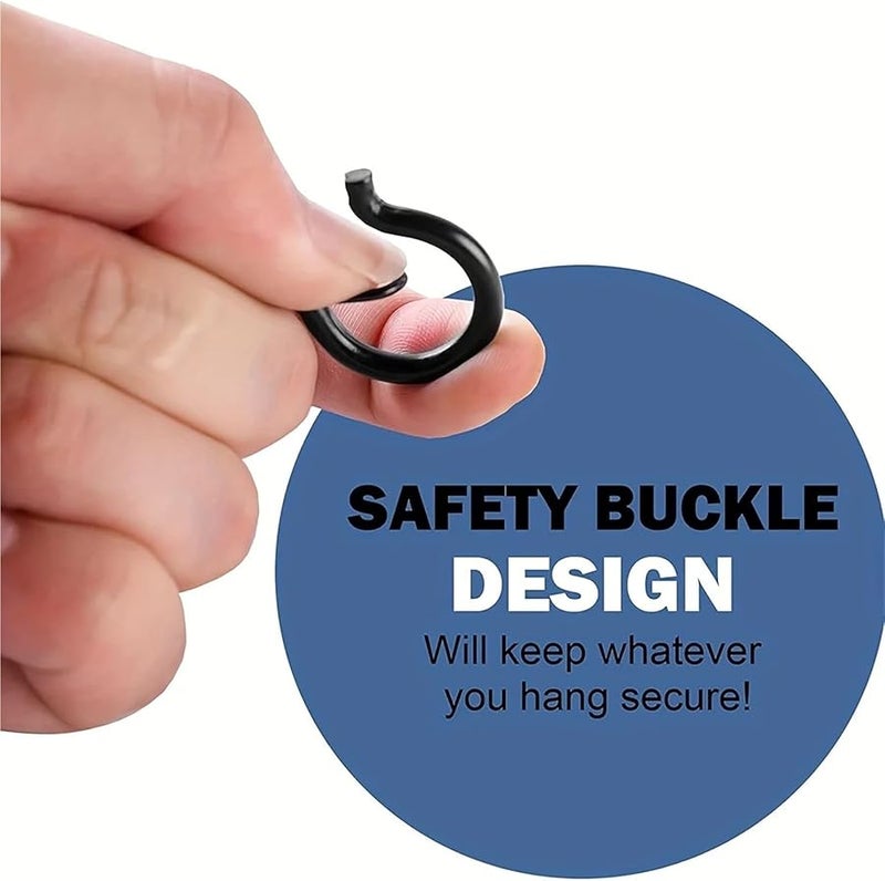 Windproof Screw Hooks With Safety Buckle For Outdoor String Lights And Plants 20 Pcs - Image 5