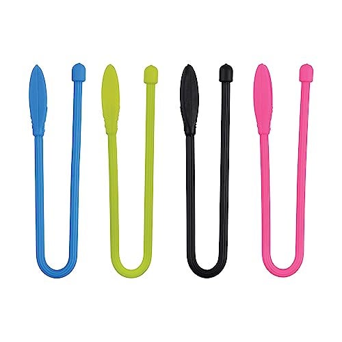 Nite Ize Gear Tie Cordable, The Orginal Reusable Rubber Twist Tie with Stretch-Loop For Cord Management + Storage, 6-Inch, Assorted Colors, 4 Pack, Made in the USA - Image 2