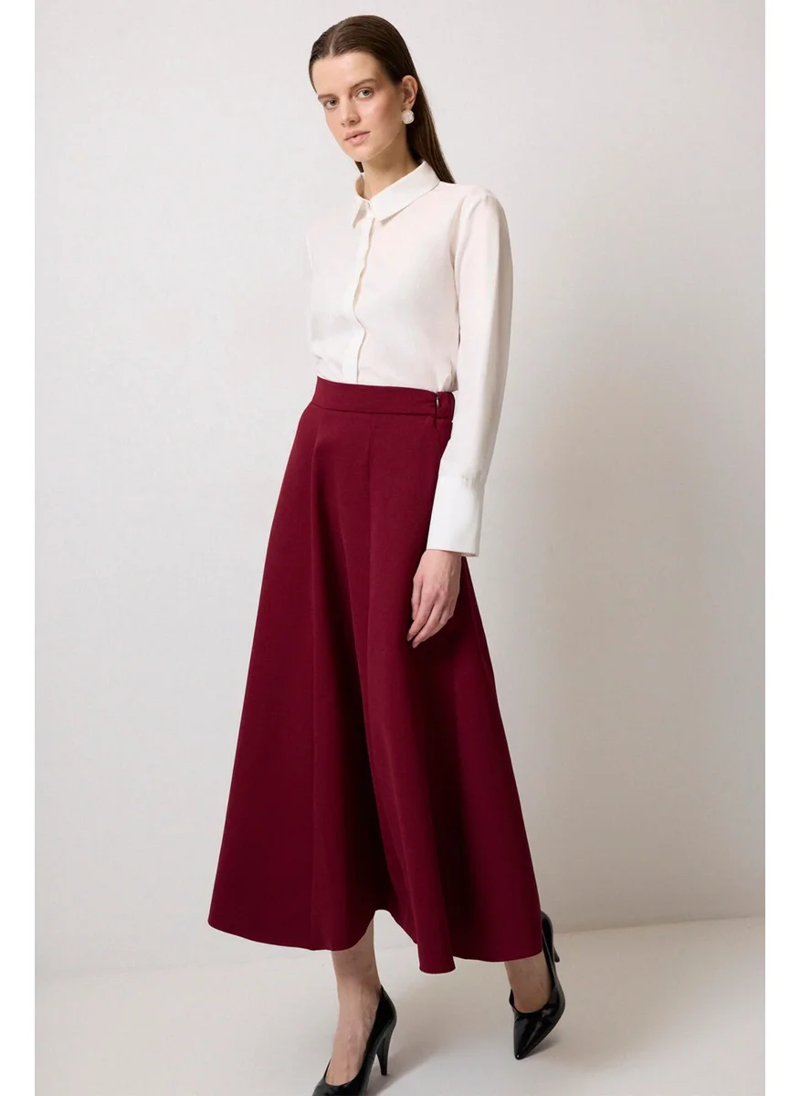 تاتشي A Cut Crepe Skirt